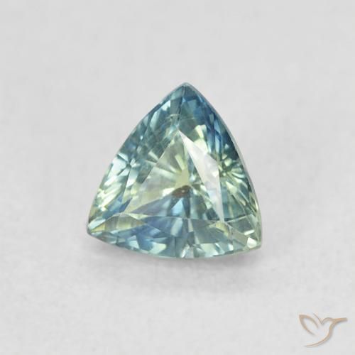 Safira Cerceta Natural 0.54ct, Trilhão, VVS-VS