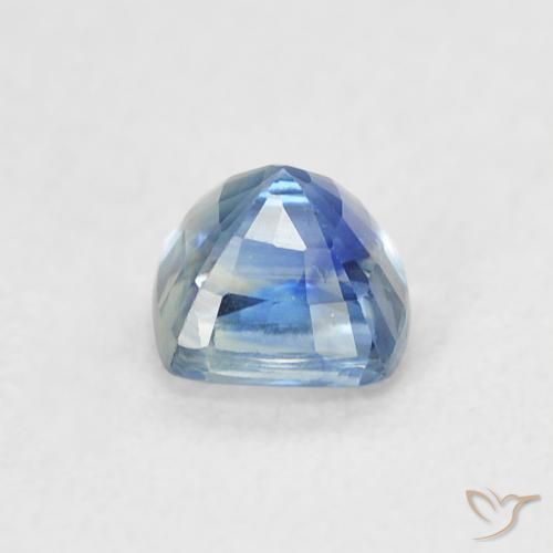 Safira Azul claro Natural 0.57ct, Almofada, VVS-VS