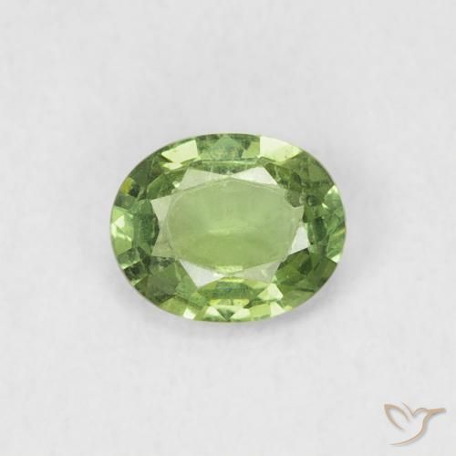 0.41ct Natural verde pêra Safira, oval, VVS