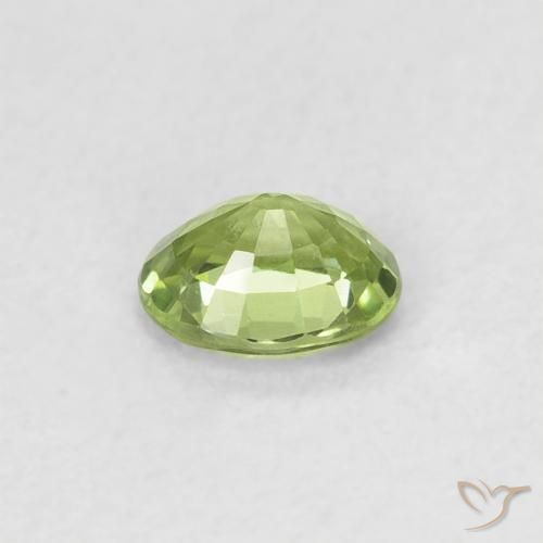 Safira Luz verde Natural 0.40ct, oval, VVS