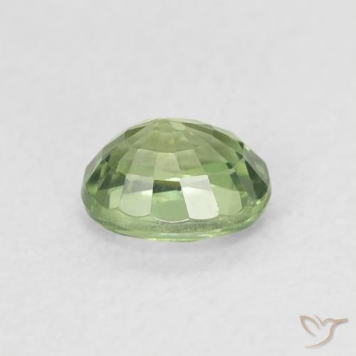 Safira Luz verde Natural 0.64ct, oval, VVS