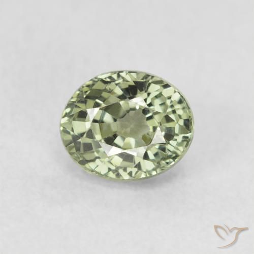 0.68ct Natural Verde Floresta Claro Safira, oval, VVS