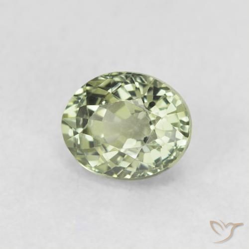 Safira Verde Floresta Claro Natural 0.68ct, oval, VVS