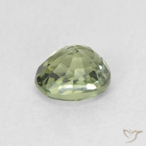Safira Verde Floresta Claro Natural 0.68ct, oval, VVS
