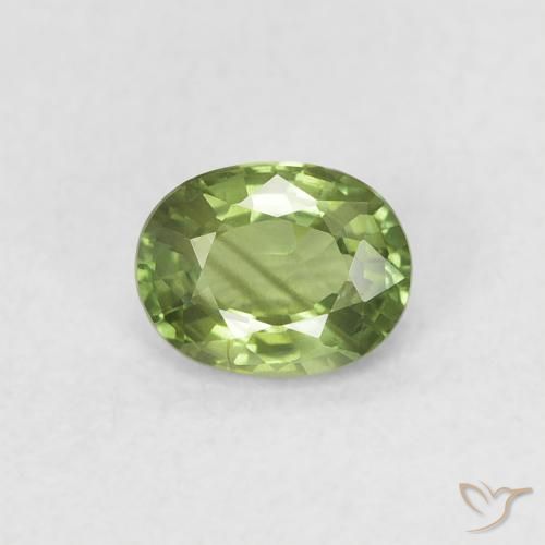 0.44ct Natural Verde Floresta Claro Safira, oval, VS