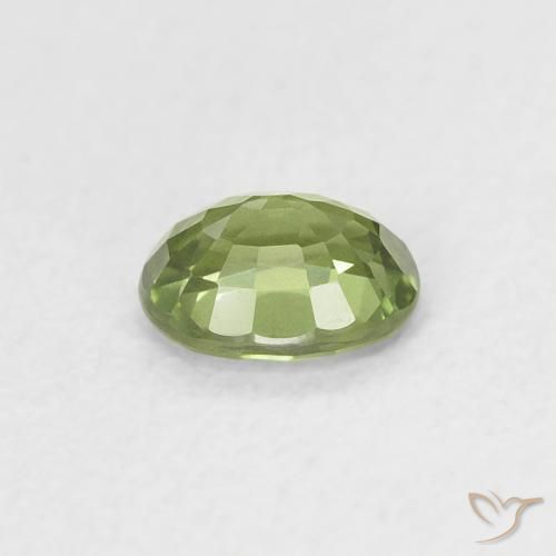 Safira Verde Floresta Claro Natural 0.44ct, oval, VS