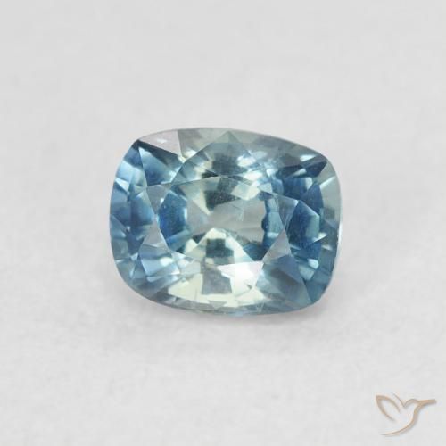 Safira Cerceta Natural 0.61ct, Almofada, VVS-VS