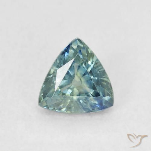 0.55ct Natural Cerceta Safira, Trilhão, VVS-VS