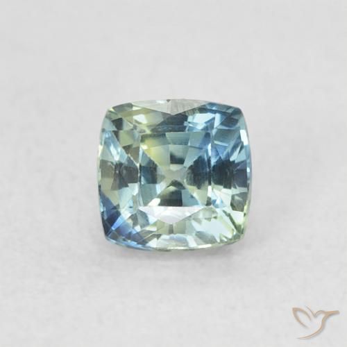 0.56ct Natural Cerceta Safira, Almofada, VVS-VS