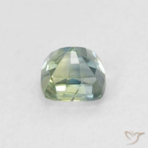 Safira Cerceta Natural 0.56ct, Almofada, VVS-VS