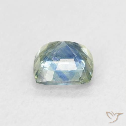 Safira Cerceta Natural 0.71ct, Almofada, VS-SI