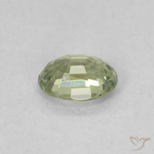 Safira Luz verde Natural 0.43ct, oval, VVS-VS