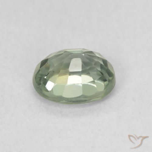 Safira Verde floresta Natural 0.56ct, oval, VVS-VS