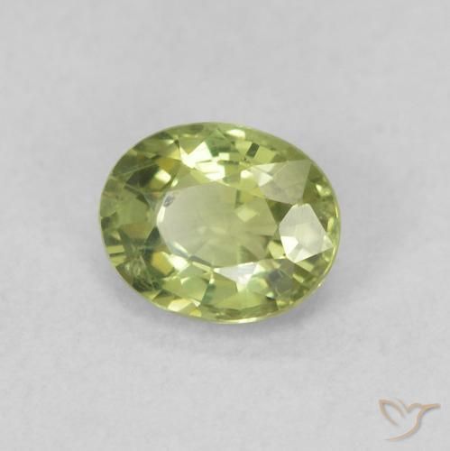 Safira Verde Floresta Quente Natural 0.50ct, oval, VVS-VS