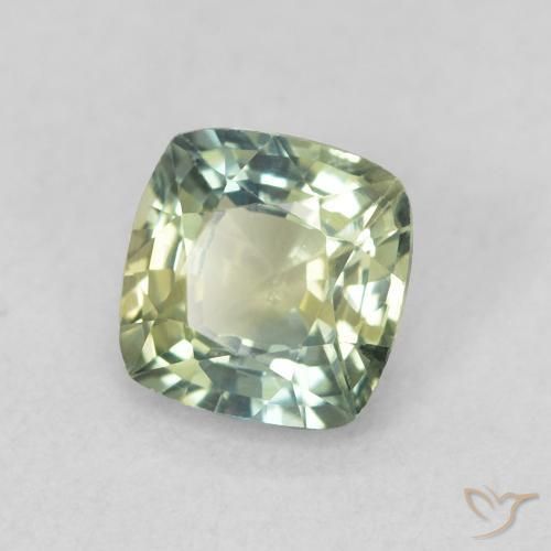 Safira Azul verde Natural 0.77ct, Almofada, VS