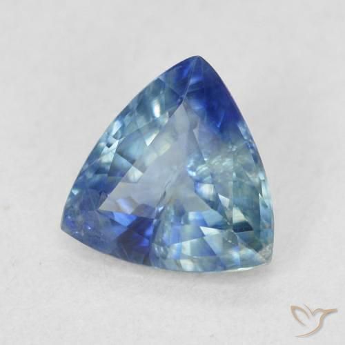 Safira Cerceta Natural 0.78ct, Trilhão, VS