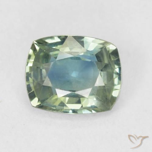 0.79ct Natural Cerceta Safira, Almofada, VS