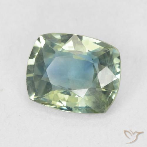 Safira Cerceta Natural 0.79ct, Almofada, VS