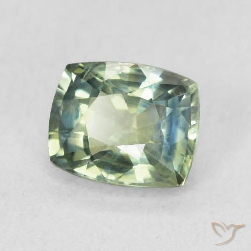 Safira Cerceta Natural 0.78ct, Almofada, VS