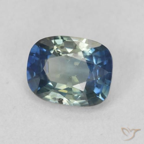 Safira Cerceta Natural 0.73ct, Almofada, VS