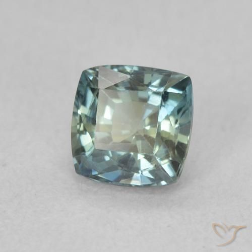 Safira Cerceta Natural 0.67ct, Almofada, VS