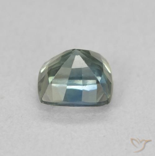 Safira Cerceta Natural 0.67ct, Almofada, VS