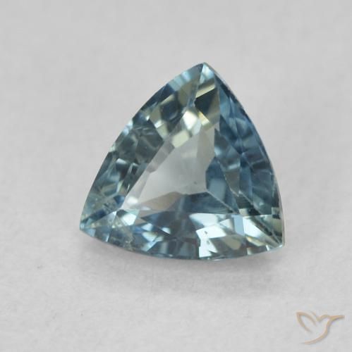 Safira Cerceta Natural 0.69ct, Trilhão, VS