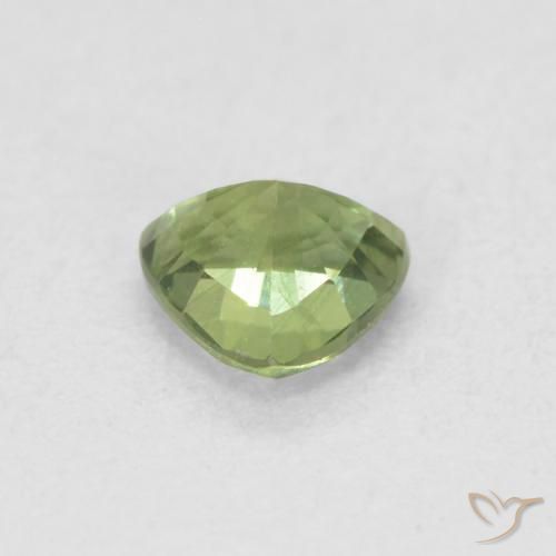 Safira Verde médio Natural 0.48ct, Trilhão, VVS-VS