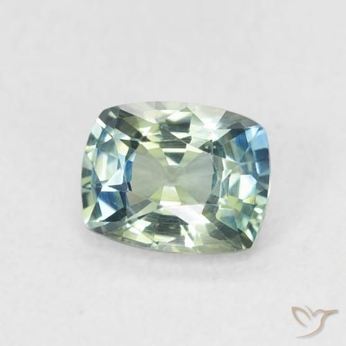 Safira Cerceta Natural 0.73ct, Almofada, VVS