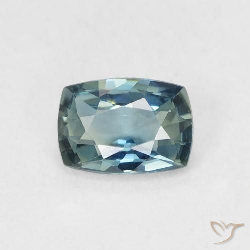 0.67ct Natural Cerceta Safira, Almofada, VVS