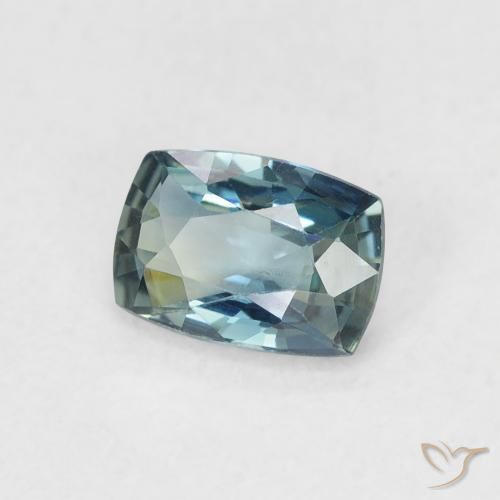Safira Cerceta Natural 0.67ct, Almofada, VVS