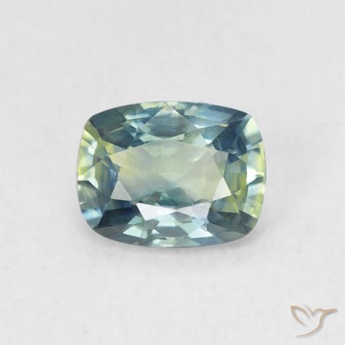 0.64ct Natural Cerceta Safira, Almofada, VVS
