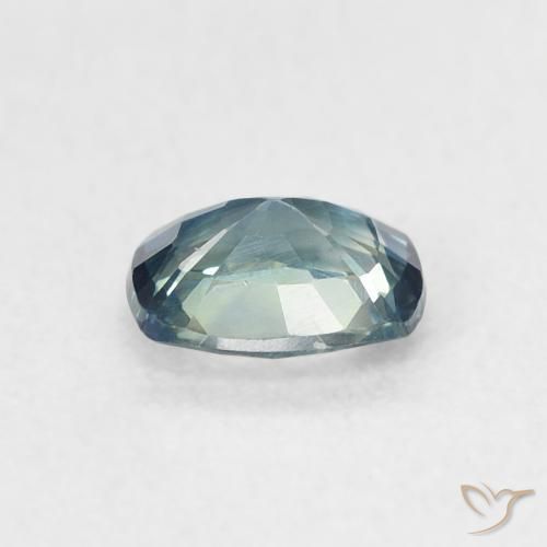 Safira Cerceta Natural 0.64ct, Almofada, VVS