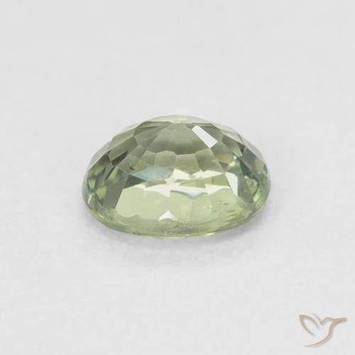 Safira Verde Sálvia Natural 0.60ct, oval, VVS-VS
