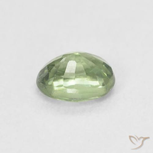 Safira Verde Sálvia Natural 0.55ct, oval, VVS-VS