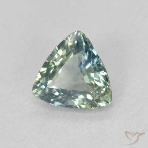 Safira Cerceta Natural 0.57ct, Trilhão, VVS-VS