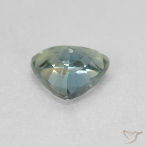 Safira Cerceta Natural 0.57ct, Trilhão, VVS-VS