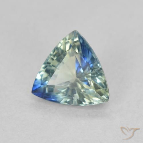 Safira Cerceta Natural 0.54ct, Trilhão, VVS-VS