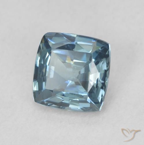Safira Cerceta Natural 0.72ct, Almofada, VVS-VS