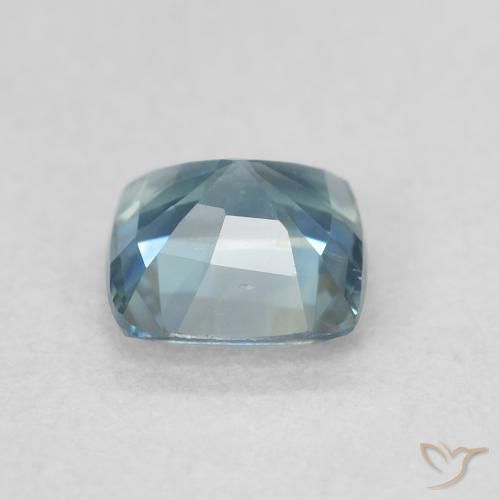 Safira Cerceta Natural 0.72ct, Almofada, VVS-VS