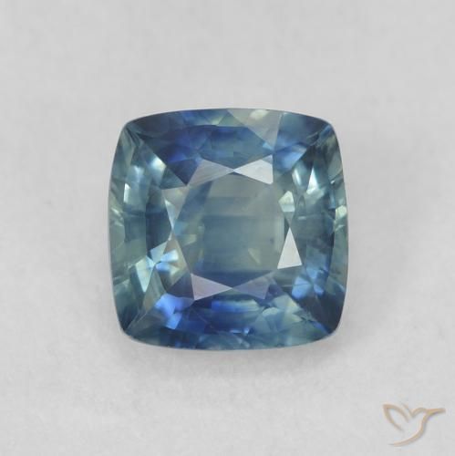 0.80ct Natural Cerceta Safira, Almofada, VVS-VS, Photo A