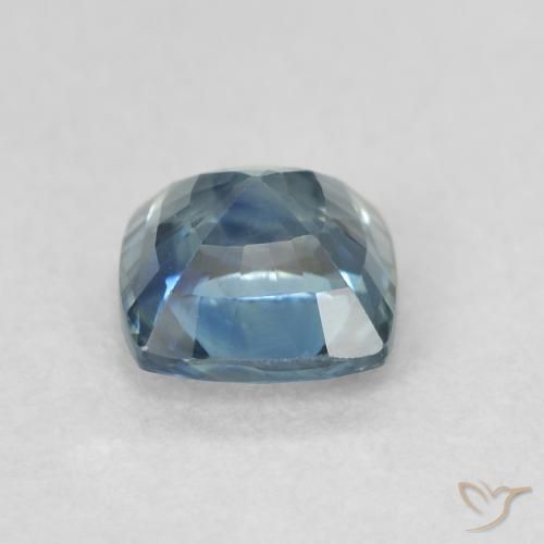 Safira Cerceta Natural 0.80ct, Almofada, VVS-VS