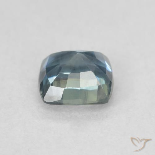 Safira Cerceta Natural 0.61ct, Almofada, VVS-VS