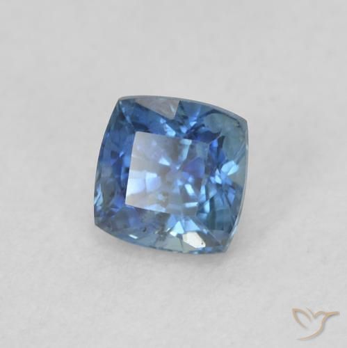 Safira Azul-marinho Natural 0.57ct, Almofada, VS