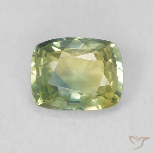 0.73ct Natural Verde Floresta Claro Safira, Almofada, VVS-VS