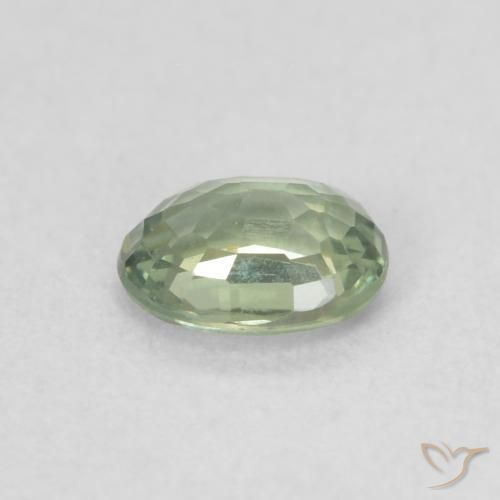 Safira Luz verde Natural 0.42ct, oval, VS