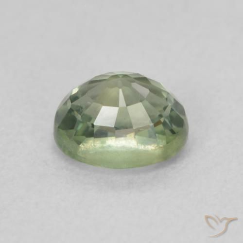 Safira Luz verde Natural 0.69ct, oval, VS