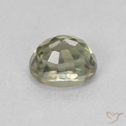 Safira Luz verde Natural 0.70ct, oval, VVS