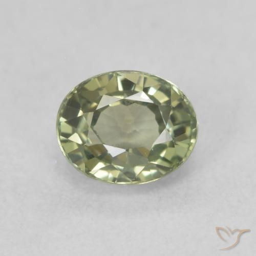 0.67ct Natural Verde Floresta Quente Safira, oval, VVS