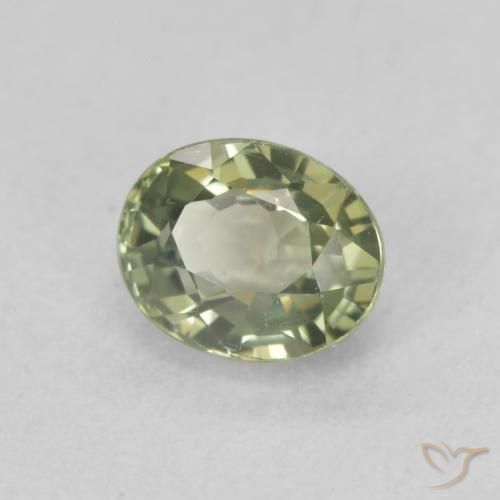 Safira Verde Floresta Quente Natural 0.67ct, oval, VVS